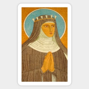 Saint Hildegard of Bingen Portrait Art Painting Sticker